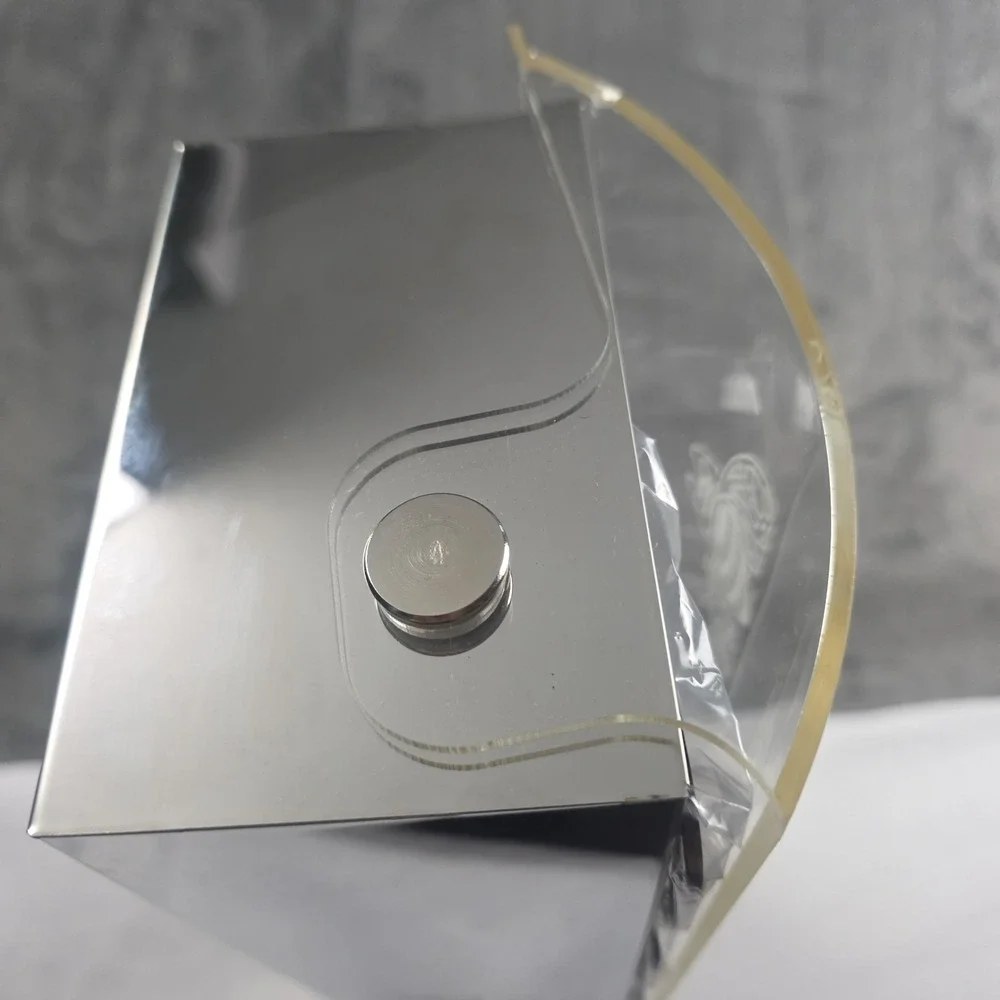 Patro'n Tequila Bar Caddy 6 Compartment Stainless Roll Top Cover New